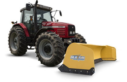 HLA ATTACHMENTS 10, 12 & 14 FT. 4500 SERIES SNOW PUSHER (EDGE FLEX) LESS MOUNT FOR TRACTOR