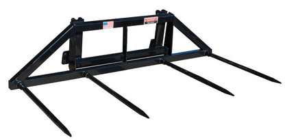Maxilator | Bale Spear | Models MHS-FEL1-SS & MHS-FEL2-SS Series | Widths 39" To48" | Single, Double & Two-Bale | Hydraulic Flow 15 To 25 GPM | For Skid Steers