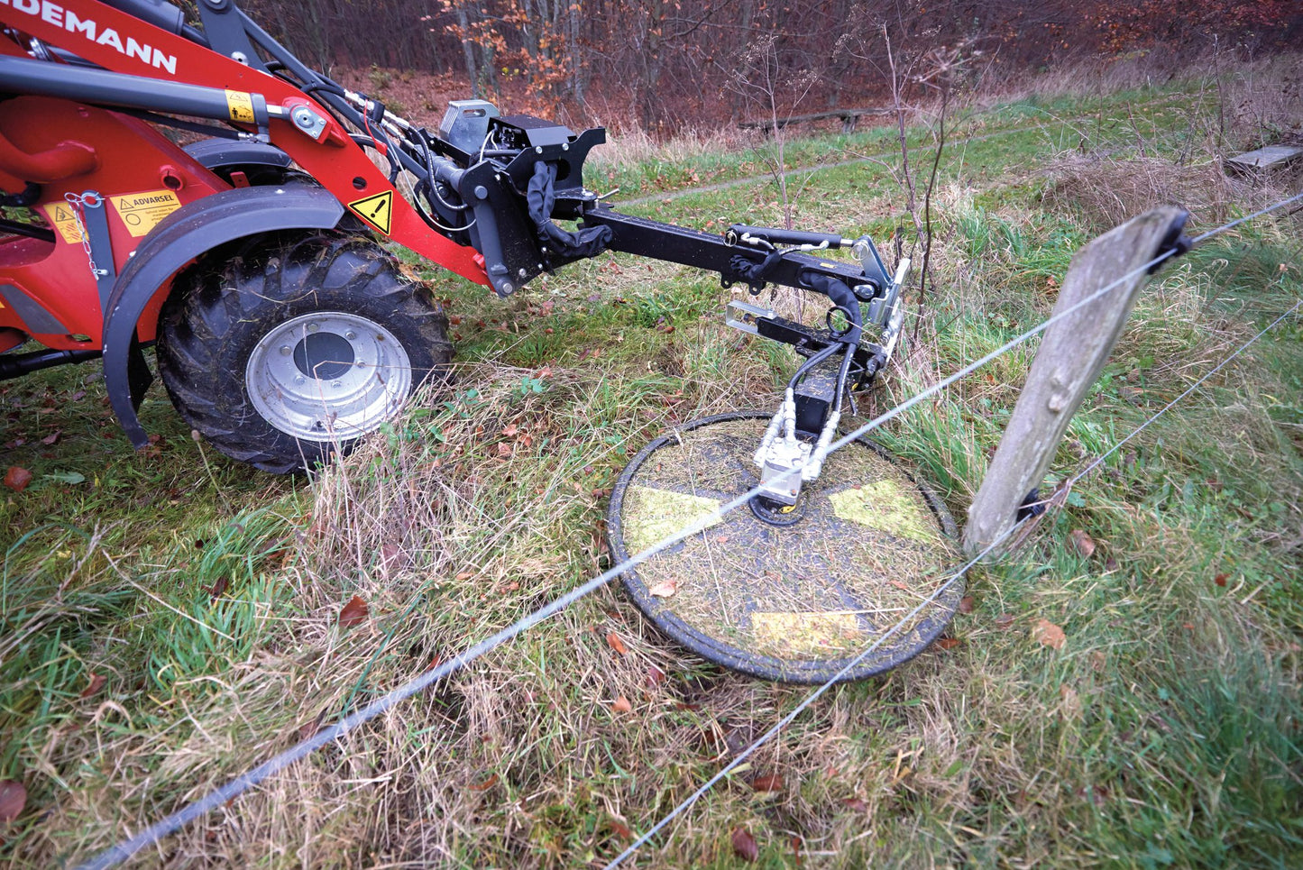 GreenTec Weed Eater Mower Loader Mount | Model Fox 40 Carrier Frame With Fox 40 Tool | Cutting Width 31.5" Inches | For Loaders