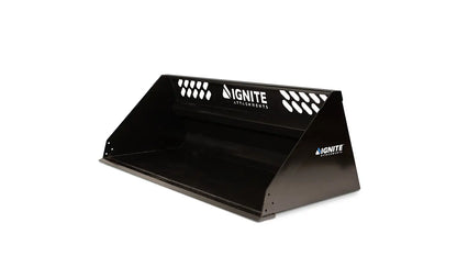 Ignite Attachments Light Material Snow Bucket | Width 94" | Capacity 49.4 Cu. Ft. | Hydraulic Flow Range 13–25 GPM | For Skid Steers