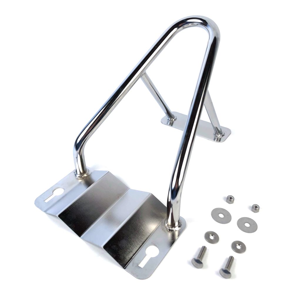 Black Widow Wedge Motorcycle Chock | Model BW-WMC-UNI | Universal Tire Width | 7 lb Steel Chock | For Motorcycles