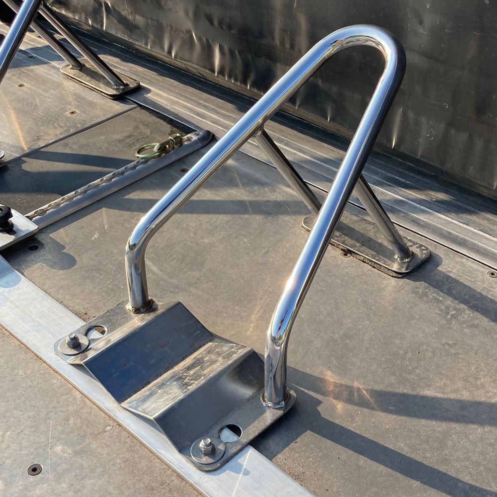 Black Widow Wedge Motorcycle Chock | Model BW-WMC-UNI | Universal Tire Width | 7 lb Steel Chock | For Motorcycles