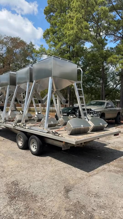 Aluminum Outfitters Protein Feeder | Model 1000 lb & 2000 lb | Width 48" & 60" | 10-50 HP | For ATVs, UTVs & Tractors