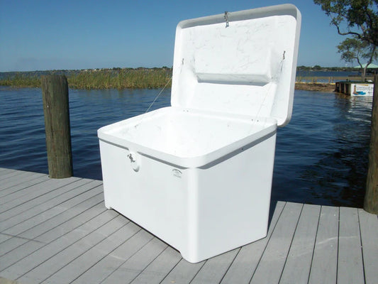 RIO MARINE CUSTOMS | Dock Box | Model CM05-S | 51" W x 30" H x 30" D | Heavy-Duty Storage | For Marine Storage