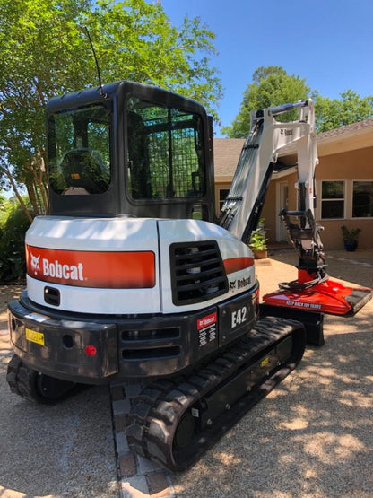 Eterra Attachments Rotary Clearing Mower | Cyclone 48" | Range 12-45 GPM | For 4 to 15 tons Excavators