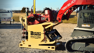 Bucket Bunker Utility PRO | Model 400500 | 64" x 49.5" Storage System | Heavy-Duty Attachment Organizer | 8 To 30+ GPM | For Skid Steer