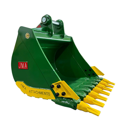 JMA Attachments Heavy Duty Digging Bucket | Bucket Width 18", 24", 30", 36", 42" & 48″ Inches | Pin Size 65mm | For 10 – 15 Tons Excavators