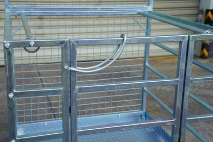 Landy Attachments Forklift Safety Cage Work Platforms | Size 36" × 36" &  48" × 45" | 8–30+ GPM | For Forklifts