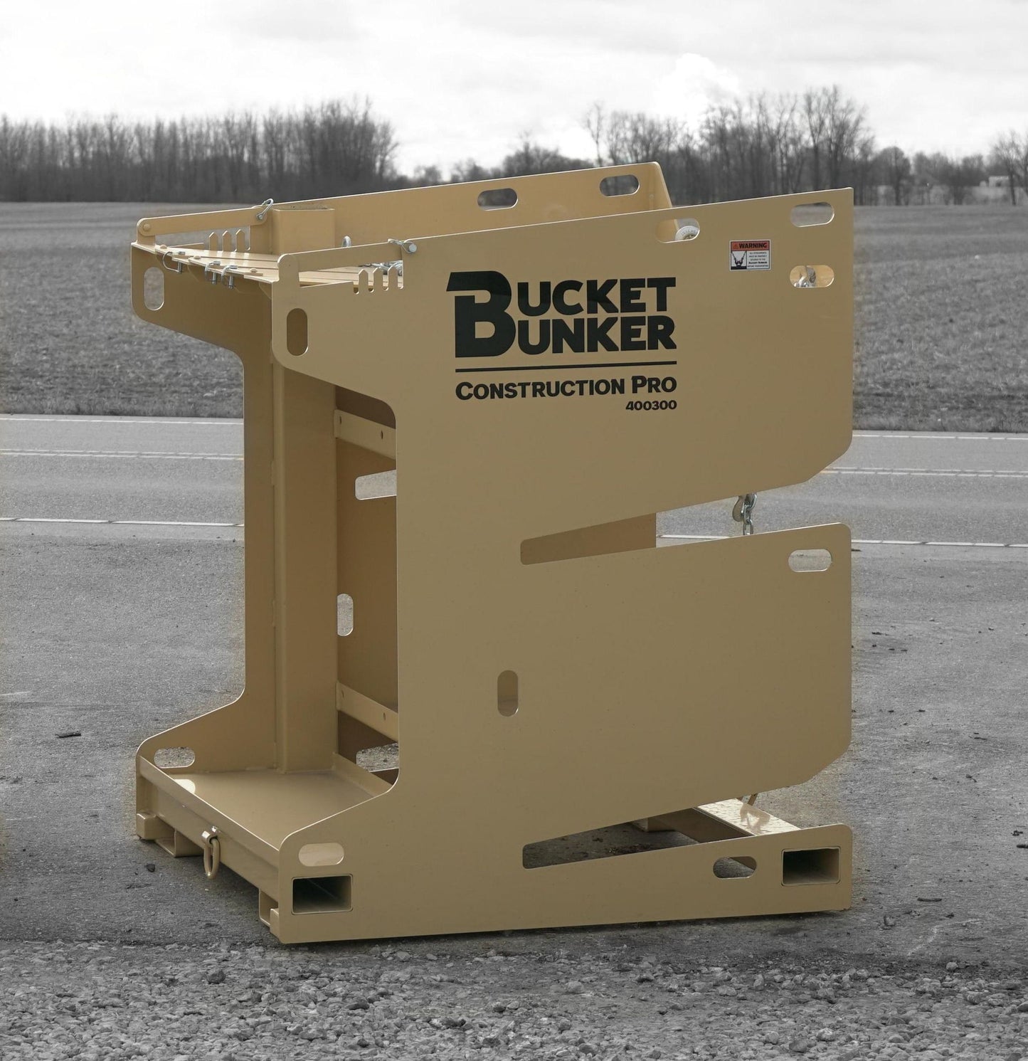 Bucket Bunker Construction PRO | Width 48" | Length 48" | Hydraulic Flow Range 15-25 GPM | Machine Size 3-6 Tons | For Skid Steers & Mini Excavators