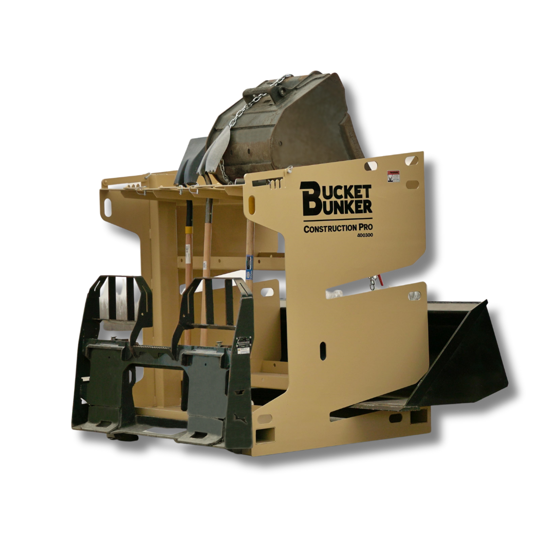 Bucket Bunker Construction PRO | Width 48" | Length 48" | Hydraulic Flow Range 15-25 GPM | Machine Size 3-6 Tons | For Skid Steers & Mini Excavators