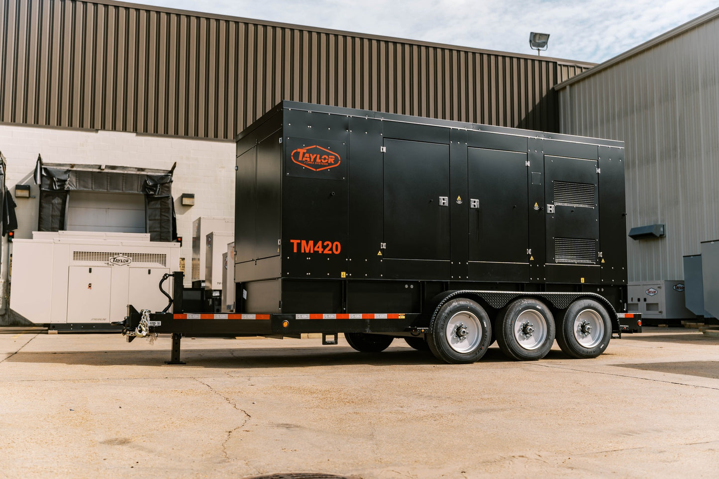 Taylor Power System Trailer Mounted Mobile Generator | Model TM-420 | Horsepower 570 HP | Standby Power 334kW (418 kVA)