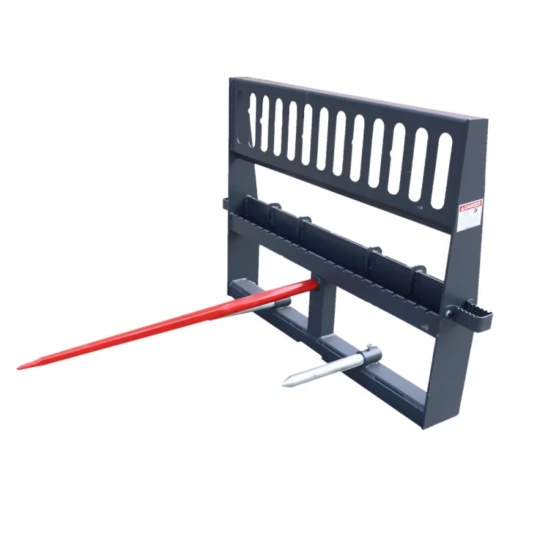 Landy Attachments HD Pallet Forks & Hay Spear Combo | Width 48" | 8-30+ GPM | For Skid Steers