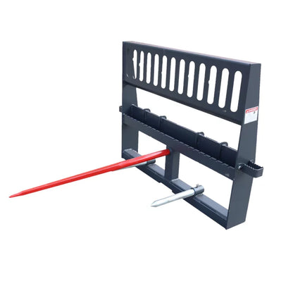 Landy Attachments HD Pallet Forks & Hay Spear Combo | Width 48" | 8-30+ GPM | For Skid Steers