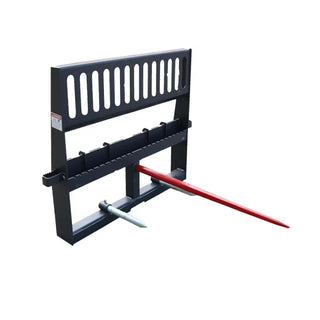 Landy Attachments HD Pallet Forks & Hay Spear Combo | Width 48" | 8-30+ GPM | For Skid Steers
