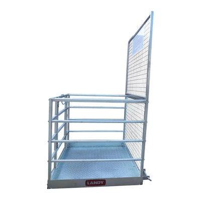 Landy Attachments Forklift Safety Cage Work Platforms | Size 36" × 36" &  48" × 45" | 8–30+ GPM | For Forklifts