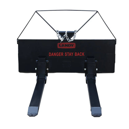 Landy Attachment  Economy Pallet Forks | Frame Width 49" | 6-30+ GPM | For Skid Steers