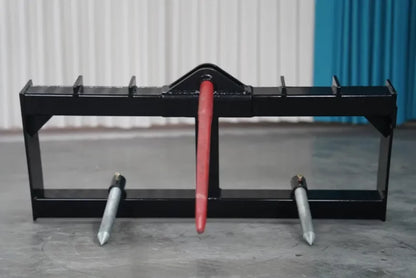 Landy Attachments Bale Spear | Model S-HS1240 | Frame Width 49" | 8-30+ GPM | 20-35 HP | For Skid Steers & Tractors