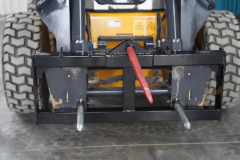 Landy Attachments Bale Spear | Model S-HS1240 | Frame Width 49" | 8-30+ GPM | 20-35 HP | For Skid Steers & Tractors