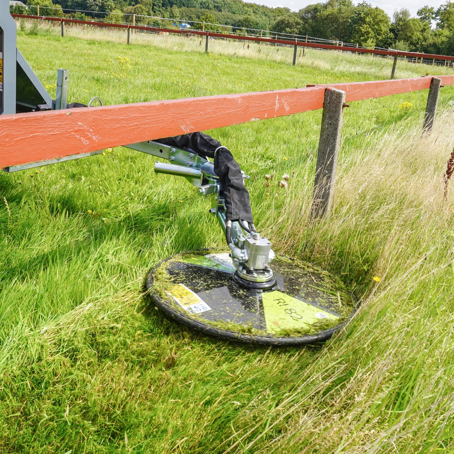 GreenTec Weed Eater Mower Loader Mount | Model Fox 40 Carrier Frame With Fox 40 Tool | Cutting Width 31.5" Inches | For Loaders