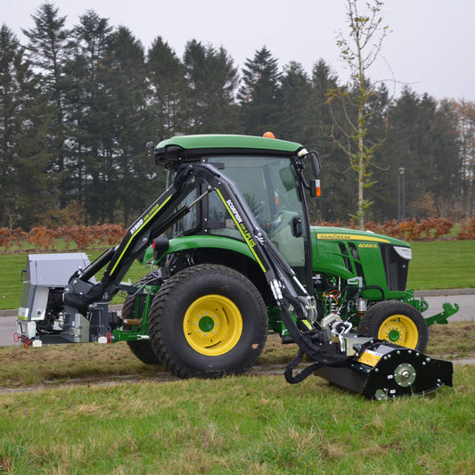 GreenTec Limb Trimmer High Reach | Model Scorpion-430 PLUS | Transport Width 7' 3" Ft | Hydraulic Flow Range 13.74 GPM | For Skid Steers