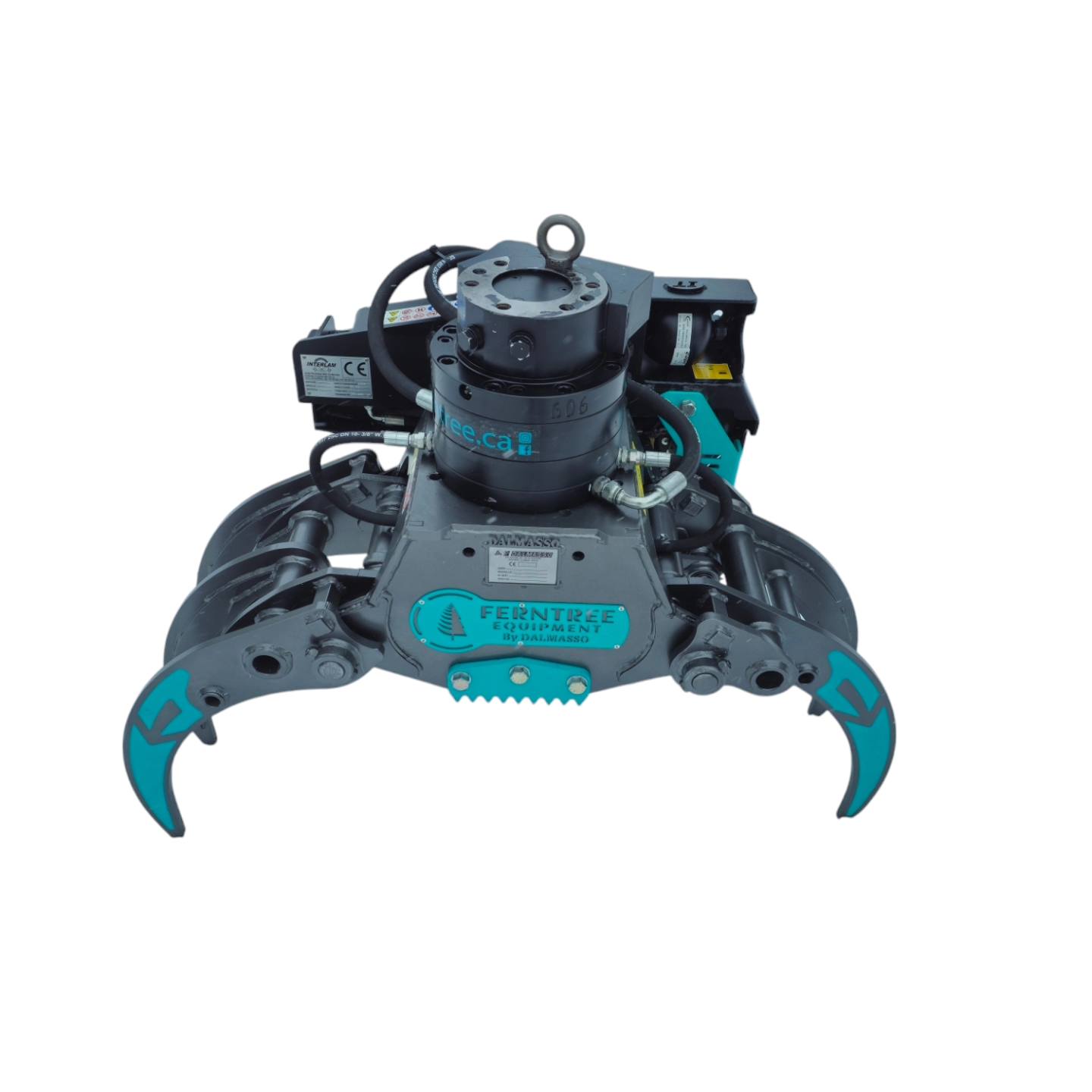 Ferntree EagleClaw Grapple Saw Rotating Units | Width 42-80" | Machine Size 3–30 Tons | For Excavators