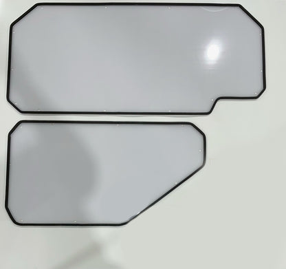 Skid Steer Door Kubota SVL Roll-Up Door | Model SVL-RU | 0.5" Lexan Polycarbonate | 15–25 GPM | For Skid Steer