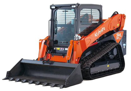 Skid Steer Door Kubota SVL Roll-Up Door | Model SVL-RU | 0.5" Lexan Polycarbonate | 15–25 GPM | For Skid Steer