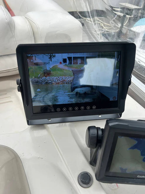 BoatEye360 External Marine Monitor | 10" IPS HD Display | IP68 Waterproof | HDMI & RCA Inputs | 12V Marine Systems | For Boat