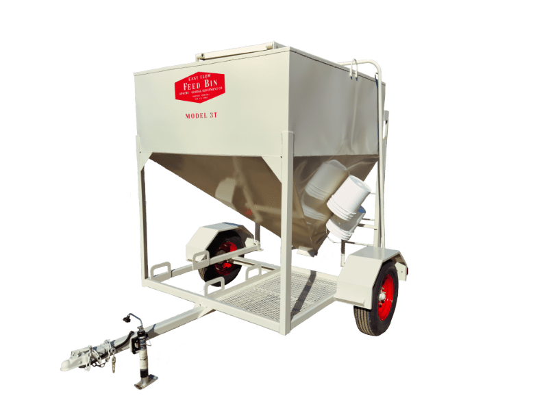 Apache Equipment 3 Ton Feed Bin | Models Stationary, Portable & w/ Auger | Galvanized Steel