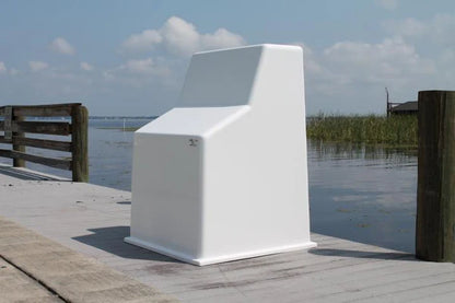 RIO MARINE CUSTOMS | Fiberglass Boat Console | Model CMCC09 | 38" W x 53" H x 38" D | Heavy-Duty Nida-Core Construction | For Single & Twin Engine Boats