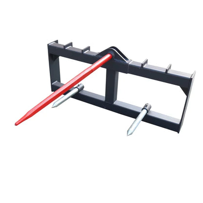 Landy Attachments Bale Spear | Model S-HS1240 | Frame Width 49" | 8-30+ GPM | 20-35 HP | For Skid Steers & Tractors