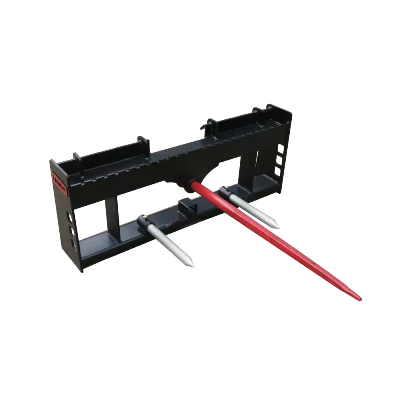 Landy Attachments HD Pallet Forks & Hay Spear Combo | Width 48" | 8-30+ GPM | For Skid Steers