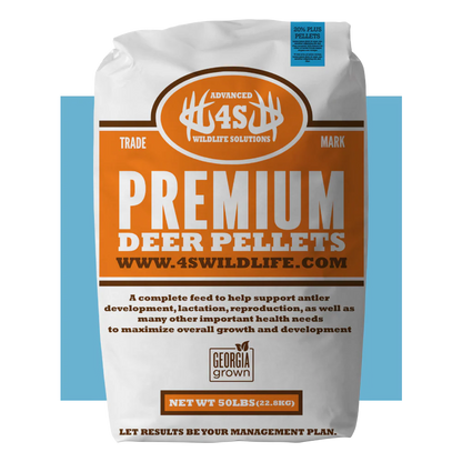 4S Advanced Wildlife Solutions 20% Premium Deer Pellets (PLUS) | High Protein Complete Ration | Antler Growth & Herd Health