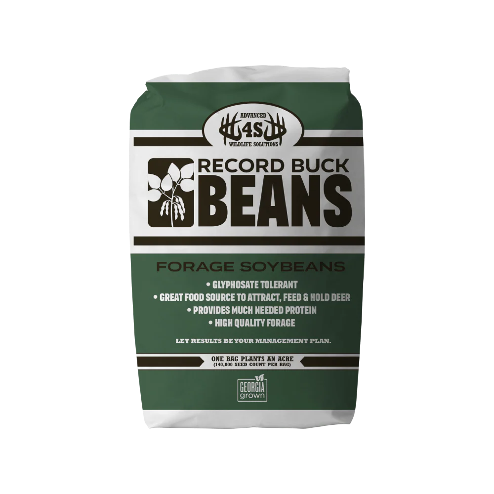 4S Advanced Wildlife Solutions Record Buck Beans | 50 lbs | High‑Protein Forage Soybeans | For Spring/Summer Deer Food Plots