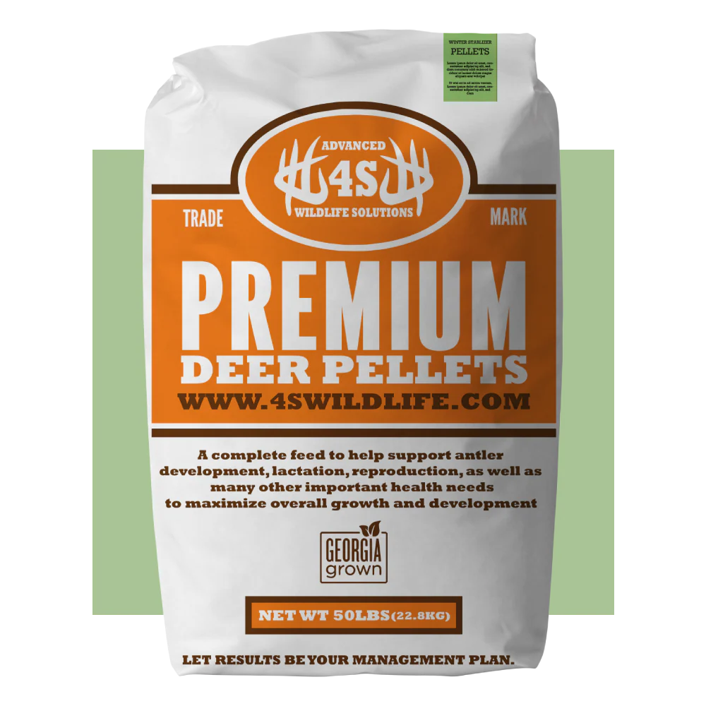 4S Advanced Wildlife Solutions Winter Stabilizer Deer Feed | Pellets & Bulk Models | 50 & 2000 lbs | For Winter Recovery & Antler Support