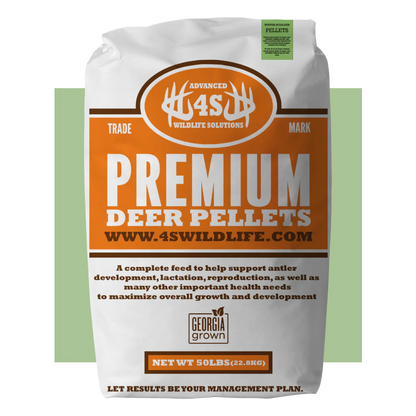 4S Advanced Wildlife Solutions Winter Stabilizer Deer Feed | Pellets & Bulk Models | 50 & 2000 lbs | For Winter Recovery & Antler Support