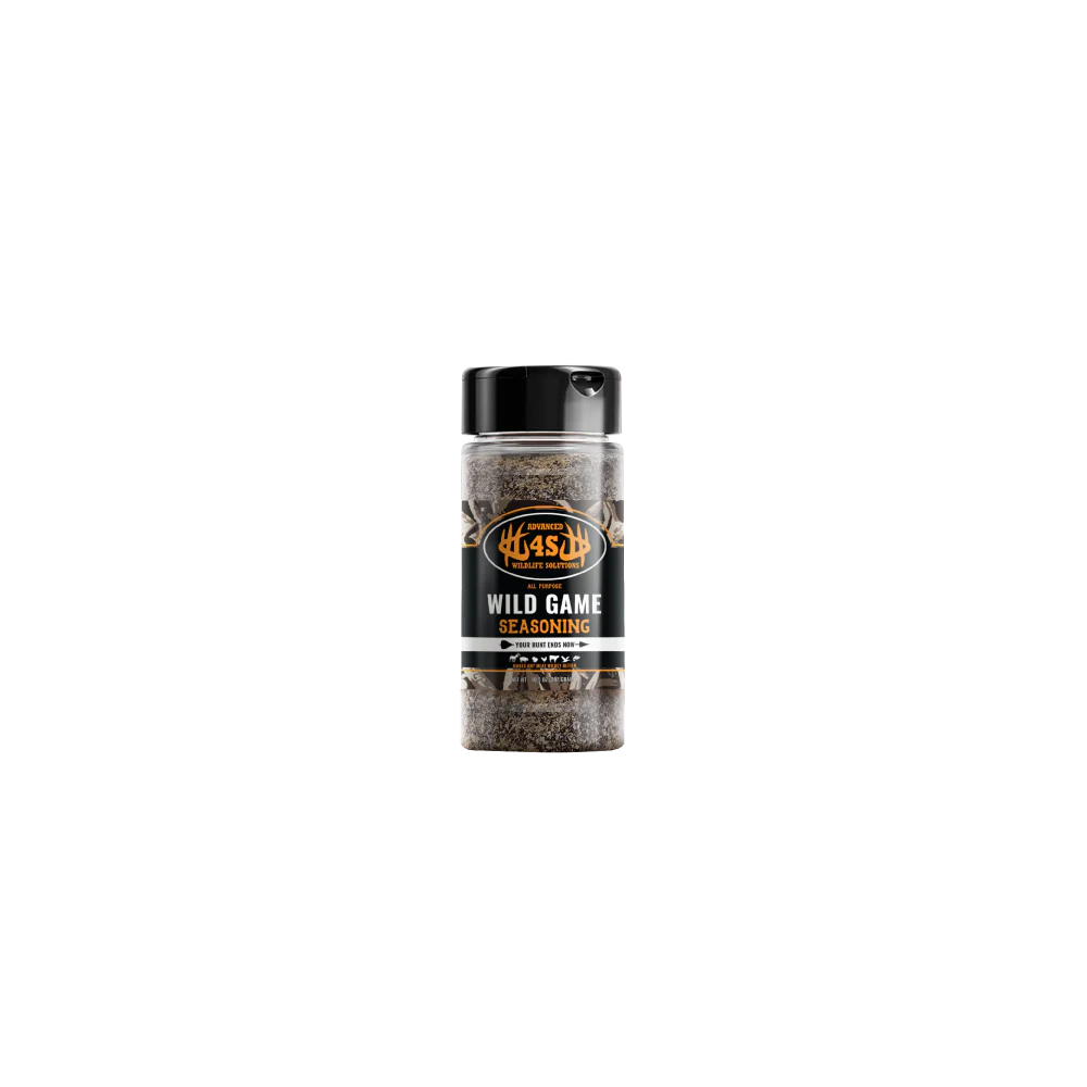 4S Advanced Wildlife Solutions Wild Game Seasoning | 13 oz | Premium Garlic–Onion Blend | For Deer, Wild Game, Beef & Outdoor Cooking