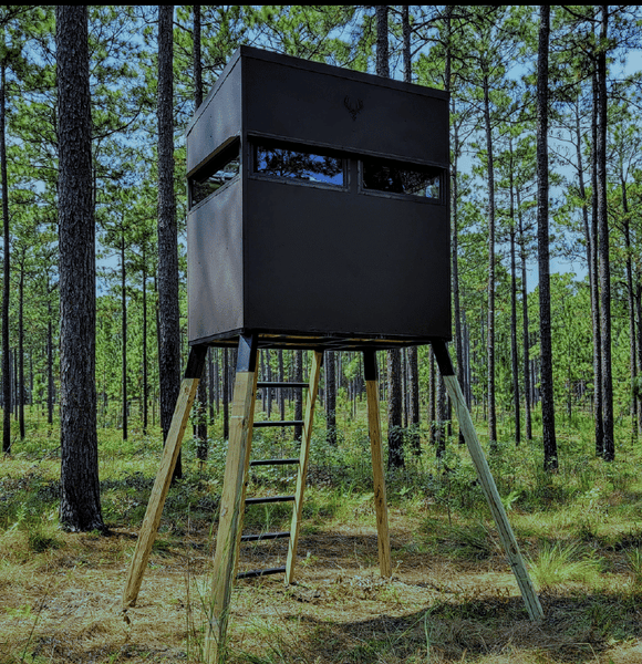 Sad Daddy 4x6 Gun/Crossbow Blind | With Elevation Kit & Steel Skid