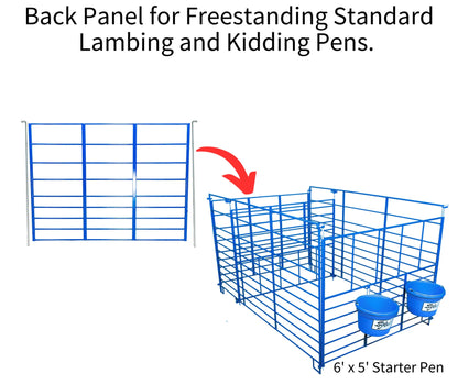 Sydell All Bar Back Panel | #0450-4T / #0450-5T | Width 47" & 59" | 2 Drop Pins | For Sheep & Goat Pens