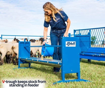 Sydell Trough Grain Feeder | 0852V-4 / 0852V | 4' & 7' | For Sheep & Goat Bunk Feeder