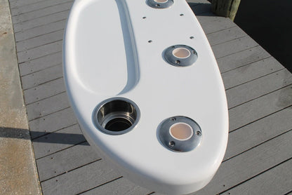 CM Marine Leaning Post Parts | Backrests & Storage Trays | Width 30”–34” | Fiberglass & Marine Vinyl | For Universal Boat