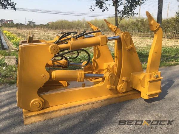 Bedrock Attachments Heavy-Duty 4BBL MS Ripper | Model BR07 | Width: 86.6in | Weight: 3.5 Ton | For Bulldozer
