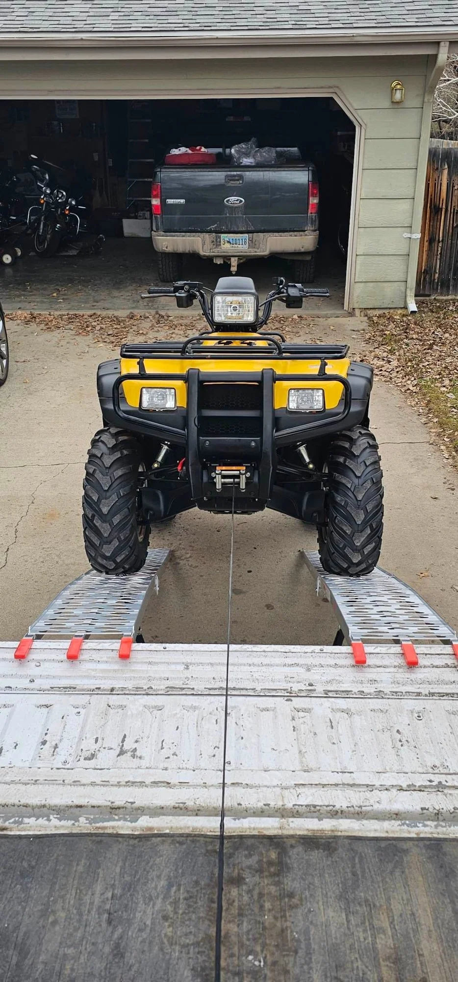 Black Widow Arched Folding Dual Runner ATV Ramps | Model AFP-9012-2 | Size 7'6" Length x 11.1" Width | Capacity 1,500 lb. | Horsepower 4 To 90+ HP | For ATV & UTV Loading