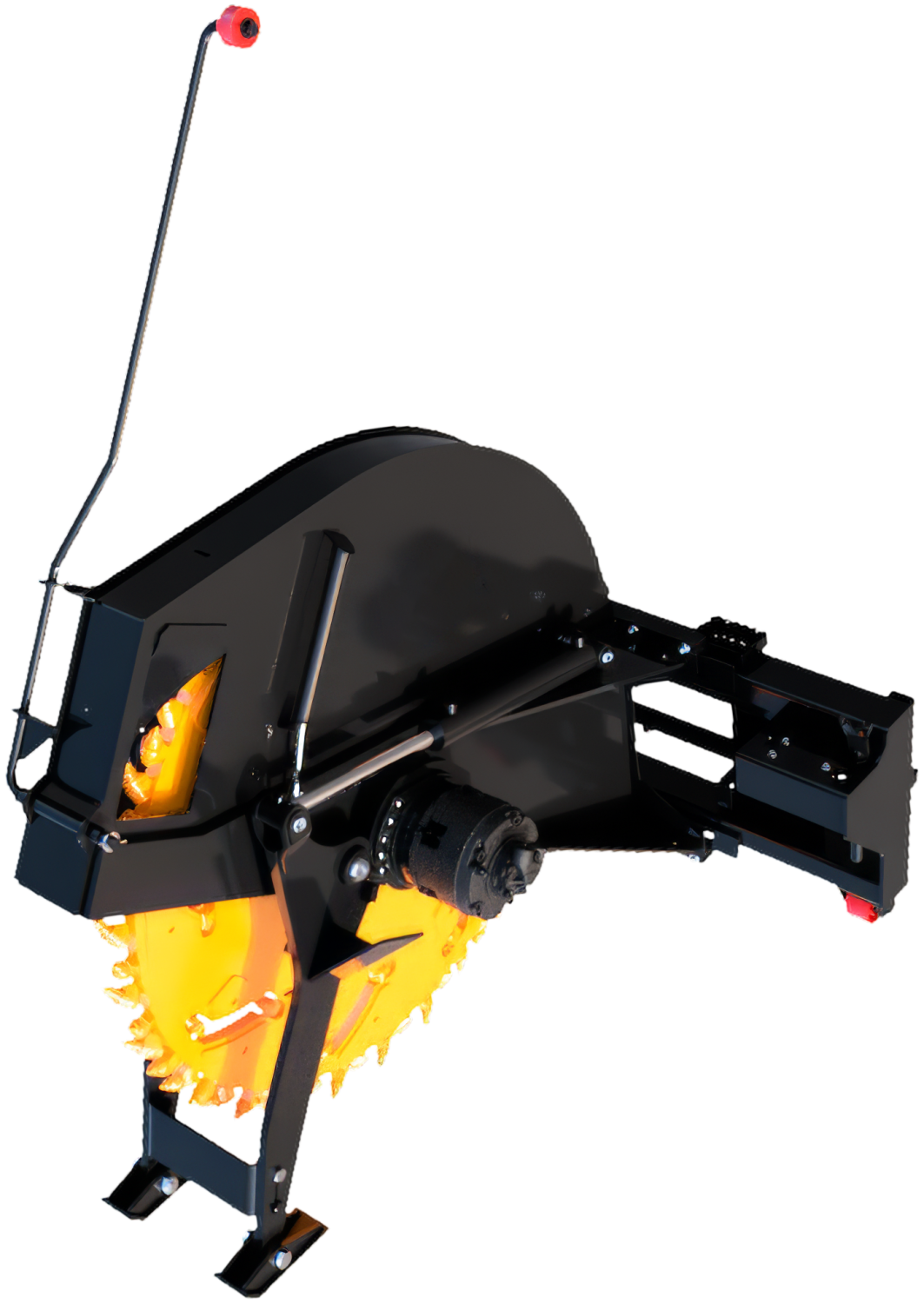 Erskine Heavy Duty Rock Saw | Model HDRS-18 & HDRS-24 | Overall Width 66.5" inches | Flow Rate 25-45 GPM | For Skid Steers