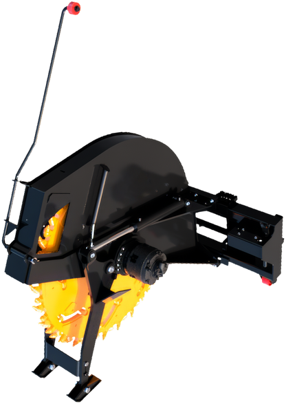 Erskine Heavy Duty Rock Saw | Model HDRS-18 & HDRS-24 | Overall Width 66.5" inches | Flow Rate 25-45 GPM | For Skid Steers