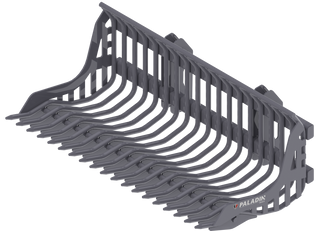 Paladin Rock Bucket (Universal Mount) | 1.125” Tine | Width 42" | 8-15 GPM | For Mini Skid Steer