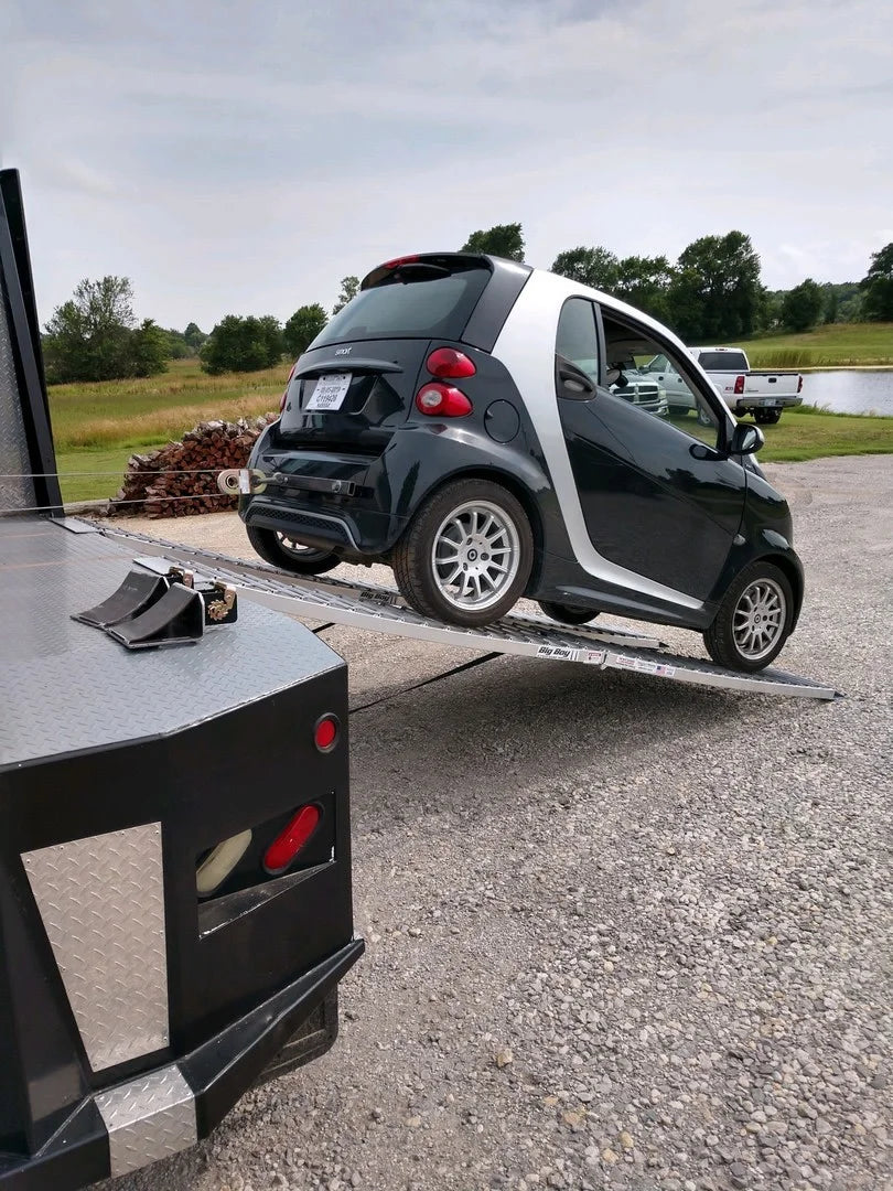 Black Widow Big Boy Arched Folding Dual Runner Ramp | Models MF2-12038 & MF2-14438 | 38" Wide | Capacity 2,500 To 2,000 lb | Horsepower 4 To 90+ HP | For ATV, UTV & Motorcycle Loading