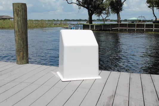 RIO MARINE CUSTOMS | Fiberglass Boat Console | Model CMCC02 | 21" W x 25" H x 16" D | Nida-Core Reinforced | For 13' to 16' Feet Boats