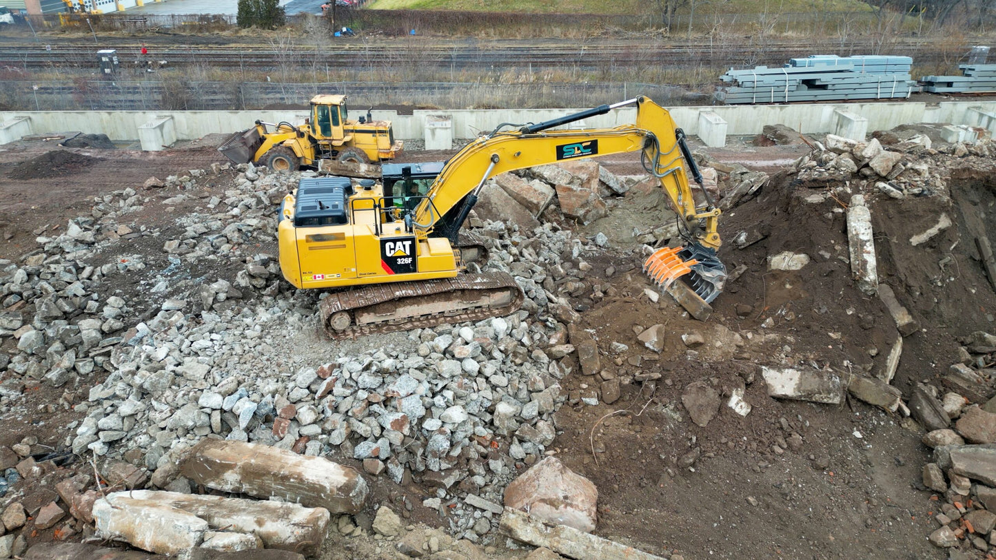 MDE MACHINERY 26.4" TO 75" SCORPION EXCAVATOR GRAPPLE 100% SWEDISH HARDOX STEEL WITH MOUNT & PINS FOR EXCAVATOR