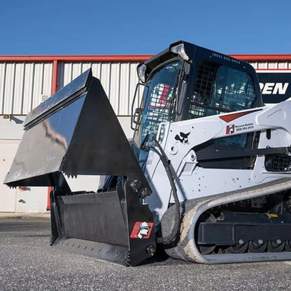 McLaren Industries 4-in-1 Bucket | Model 60X804X60 To 60X804X84 | Width 60" To 84" | 15 To 25 GPM | For Skid Steer